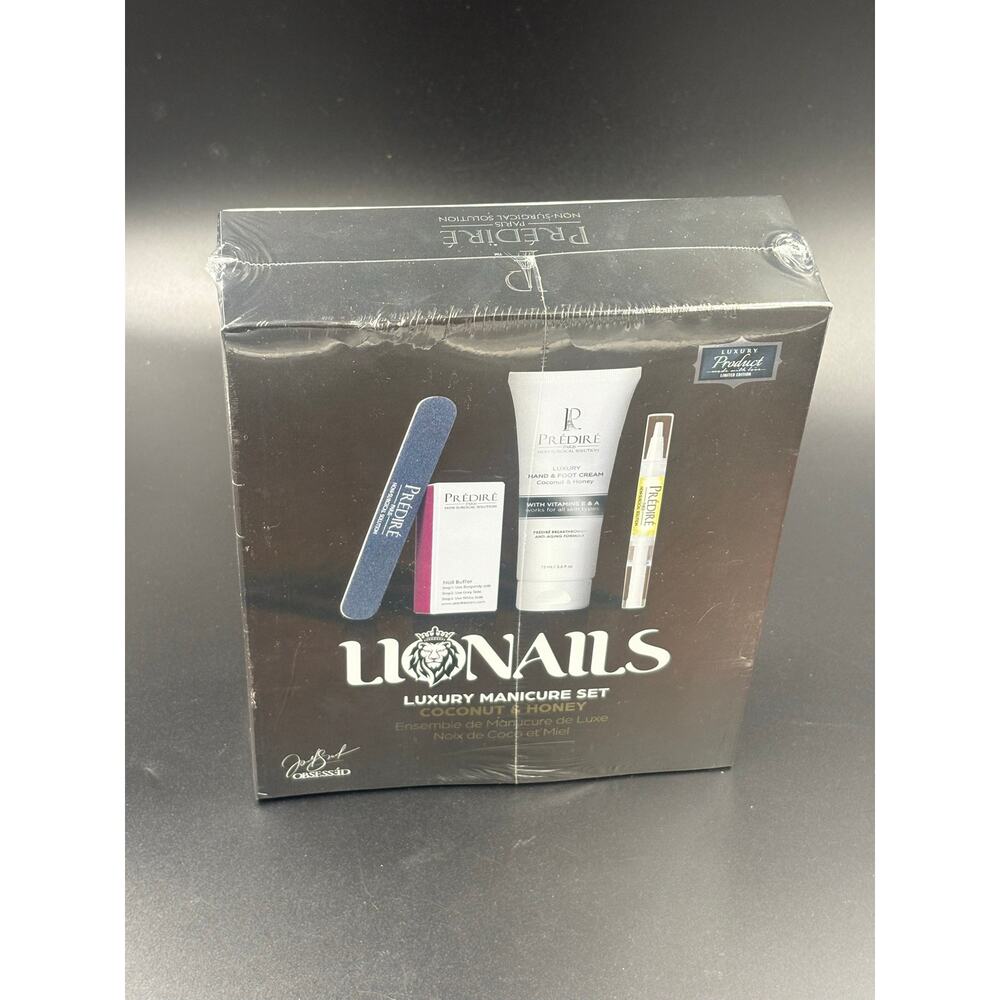 Prestige Paris LioNails Luxury Manicure Set Coconut Honey with Argan Oil Sealed - Picture 2 of 3